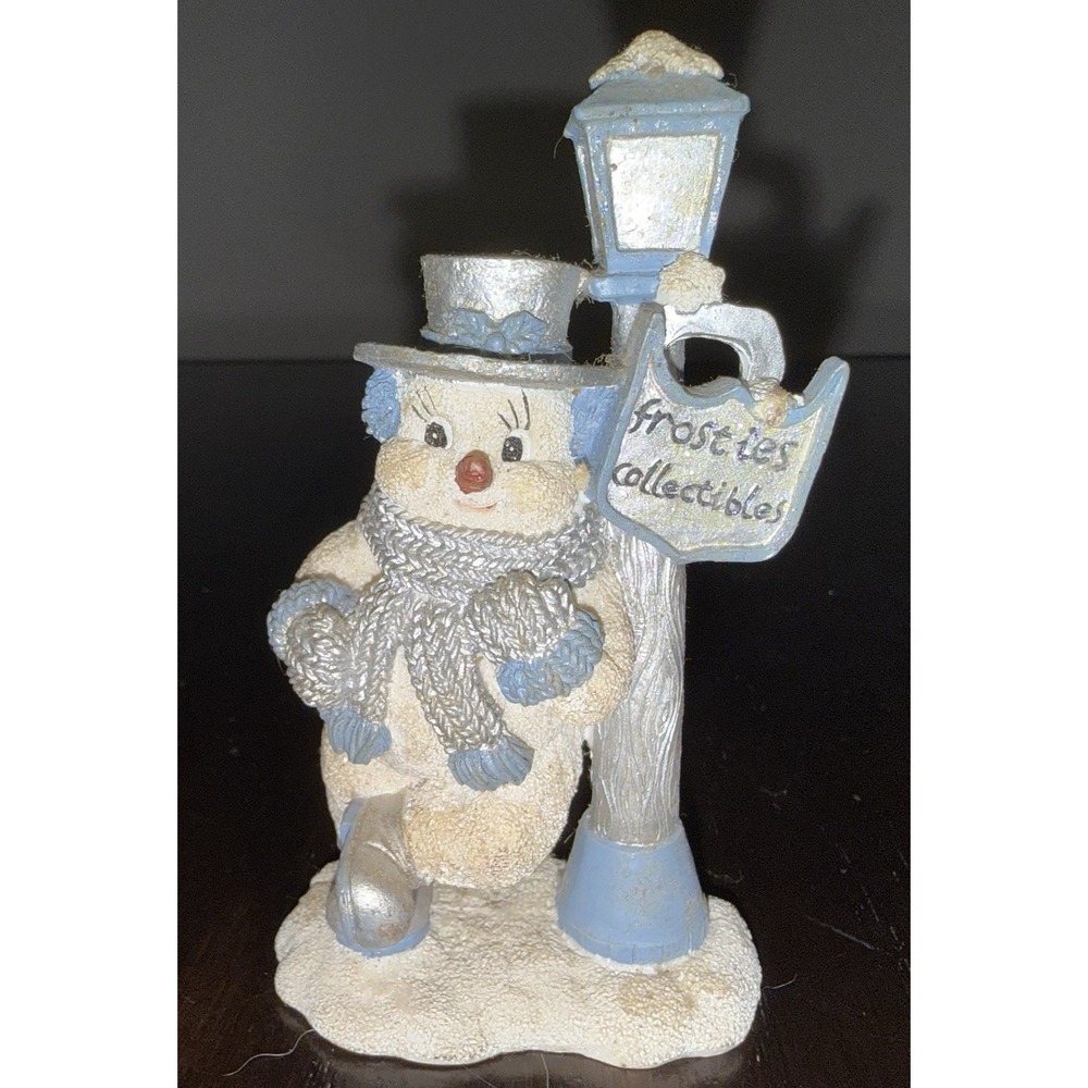 Encore Group SNOW Buddies Frosties Collectables Snowman Light post 4.25"